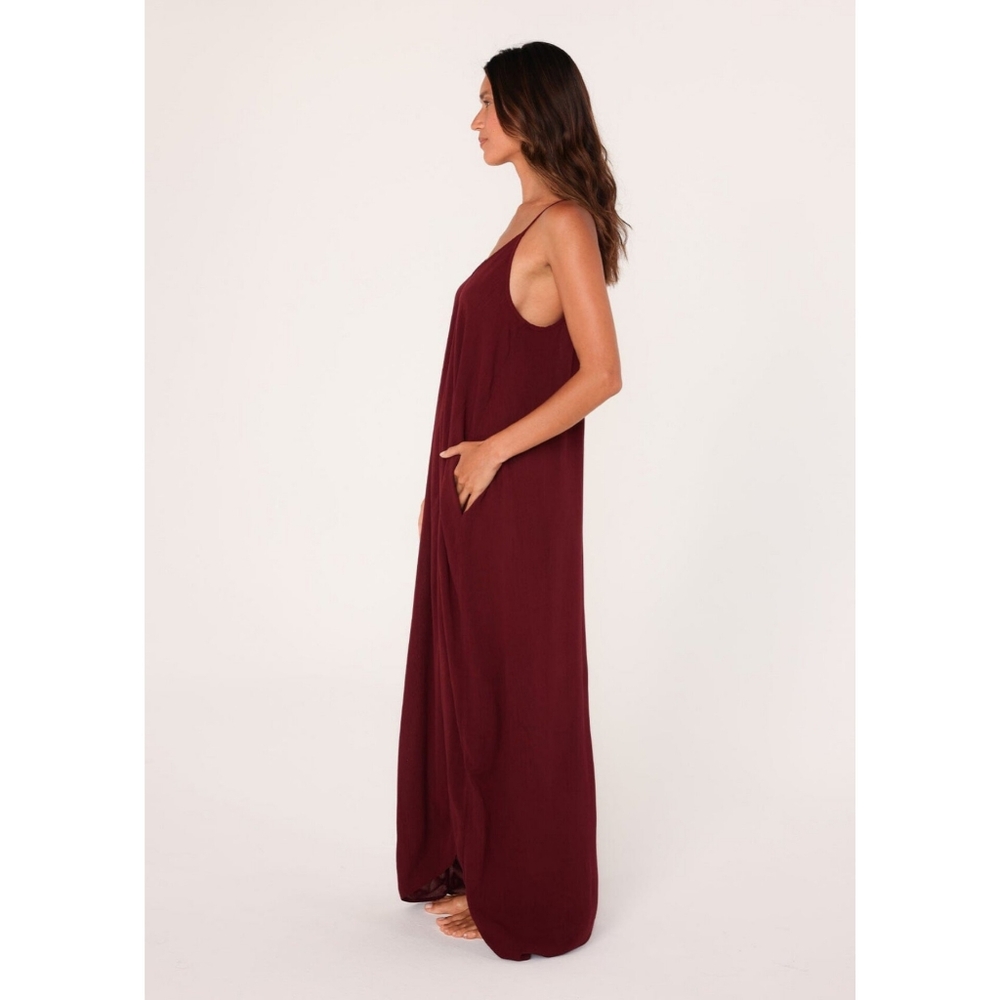 Love Stitch Weekend Mila Maxi Dress Maroon Size Small/Medium S/M NWOT